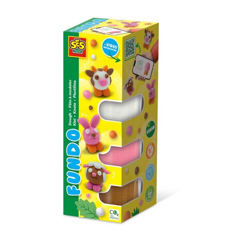 Ses FunDo plastelin - Kmetijske živali (3x90g-1x40g), (21335823) Cene