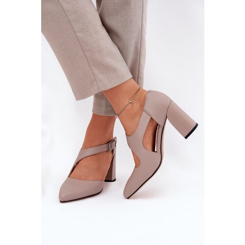 VINCEZA Leather Heels With Buckle Cijene