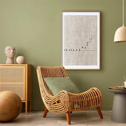  Plakat - Learning to Fly 29.7x42 Zlatni okvir s margom Cijene
