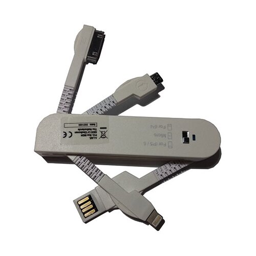 USB punjač univerzalni za mobilne beli Slike