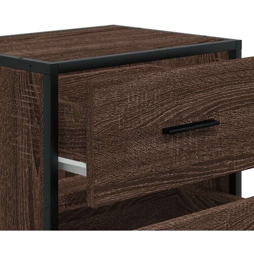 VidaXL Noćni ormarići 2 kom boja hrasta 40x31x50 cm konstruirano drvo Slike