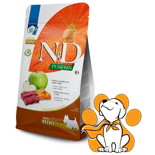 N&d pumpkin Adult Mini Venison, Pumpkin & Apple 2kg, Granule za Pse Slike