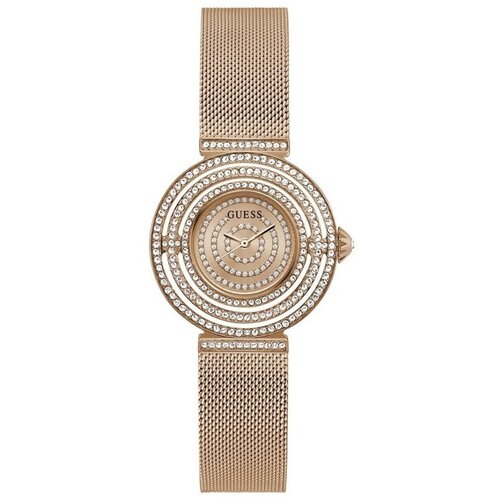 Guess Analogne ure gw0550l3 Pozlačena Cene