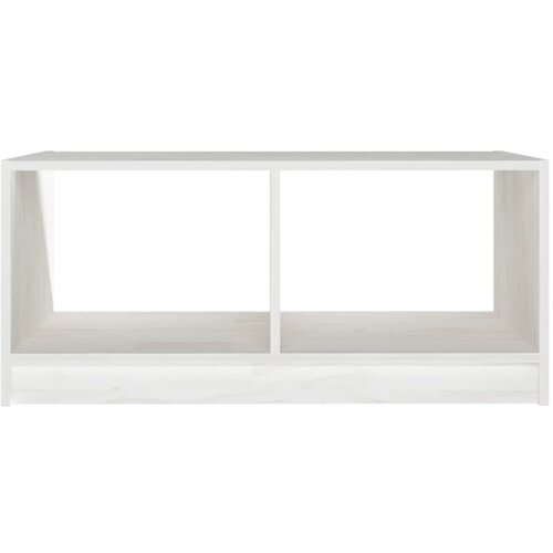  Stolić za kavu bijeli 75 x 50 x 33,5 cm od masivne borovine Slike