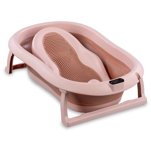  Sklopiva kadica s podlogom i termometrom dark pink Slike