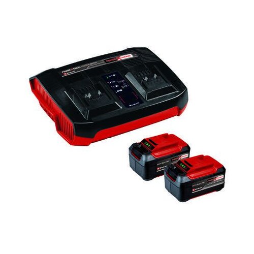 Einhell Komplet punjač i dve baterije 2x 5,2Ah & Twincharger Starter set - 4512108 Cene