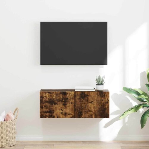 TV zidni ormar Zidne Dimljeni hrast 78,5 x 31 x 29,5 cm Cene