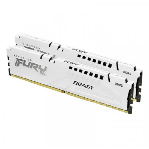 Kingston Memorija FURY Beast White XMP 64GB (2x32GB) 5600MT/s DDR5 CL40 DIMM, KF556C40BWK2-64