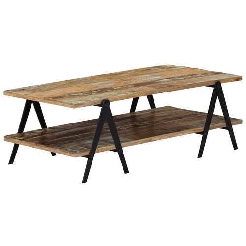  Stolić za kavu od masivnog obnovljenog drva 115 x 60 x 40 cm Cene