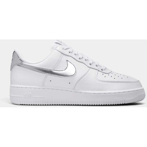 Nike Modne superge Air Force 1 &amp;#039;07 SE White Metallic Silver Bela Slike