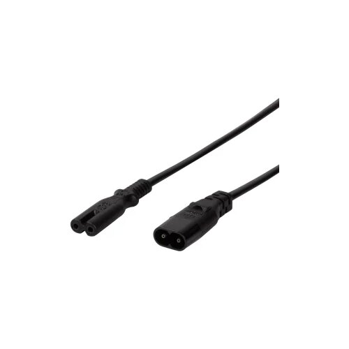 Logilink Struja Produžetak [1x Mu&amp;scaron;ki konektor za grafičnu karticu C8 - 1x Ženski konektor za manje uređaje C7] 2 m Crna Slike