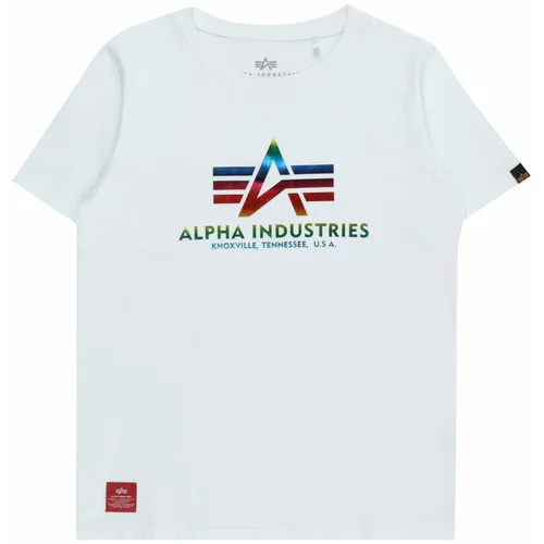 Alpha Industries Majica mornarska / rdeča / bela