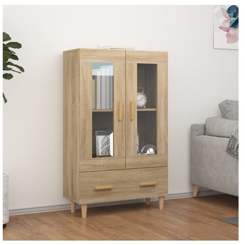  Visoka omarica sonoma hrast 70x31x115 cm inženirski les Cene