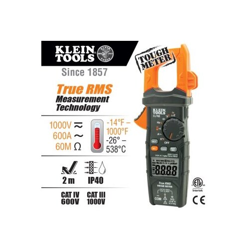 Klein tools digitalna amper klje&amp;scaron;ta ac auto-ranking trms &amp;amp; loz modom Slike