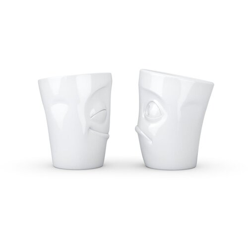 58products Set od dvije bijele porculanske šalice Chery & Baffled Cijene