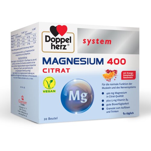 Doppelherz Magnezijum 400 Citrat, 20 Kesica Cene