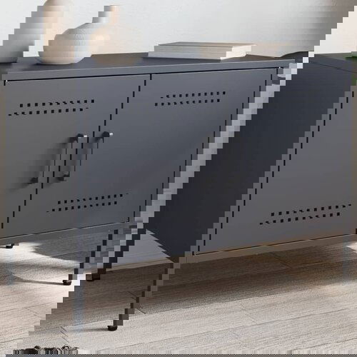  The Living Store TV omarica antracit 68x39x50,5 cm jeklo - TV Omarica, (21508347) Slike