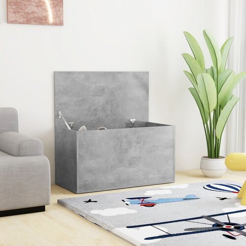 vidaXL Skrinja za shranjevanje betonsko siva 84x42x46 cm iverna plošča Cene