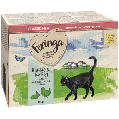  Varčno pakiranje Feringa Classic Meat Meni pladnji 24 x 100 g - Zajec & puran Cijene