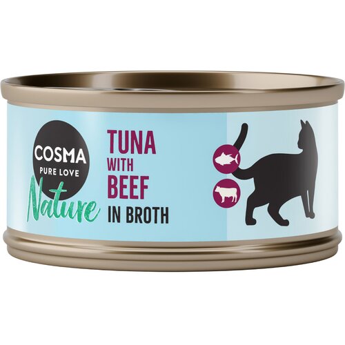 Cosma Ekonomično pakiranje Nature 24 x 70 g - NOVO: Tunjevina s govedinom Slike
