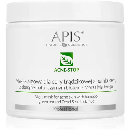 Apis Natural Cosmetics Acne-Stop Professional čistilna in mehčalna maska za mastno k aknam nagnjeno kožo 200 g