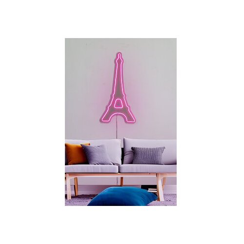 WALLXPERT Dekorativna plastična LED rasveta Eiffel Tower Paris Pink Cene