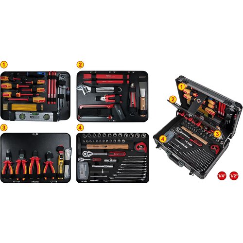 Ks Tools 911.0628 911.0628 električar komplet orodja v kovčku, (20448507) Cene