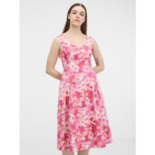Orsay Pink women&amp;#039;s floral dress - Women&amp;#039;s Slike