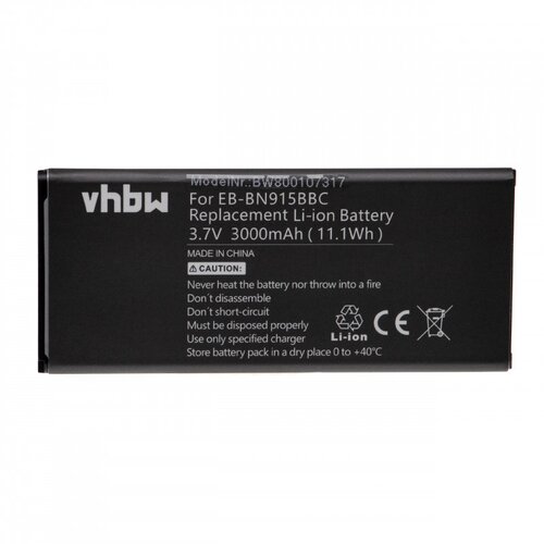 VHBW Baterija za Samsung Galaxy Note Edge / Edge 4G, 3000 mAh Slike
