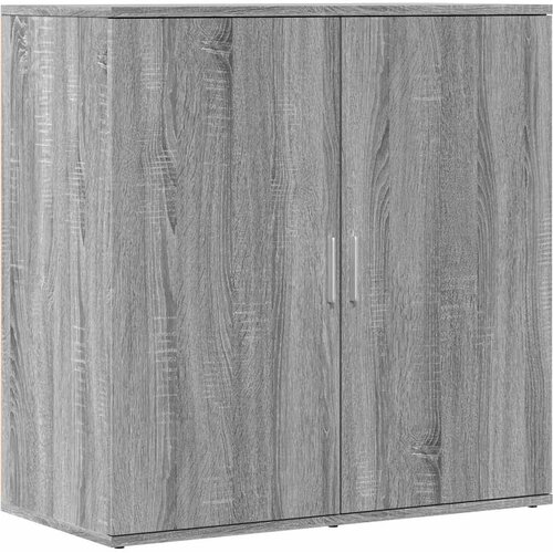  Komoda 2 kom boja hrasta sonome 79x38x80 cm konstruiranog drva Siva Slike