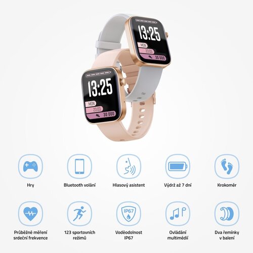 LAMAX Electronics BCool 2 Plus pametna ura za otroke Rose Gold 1 kos Slike