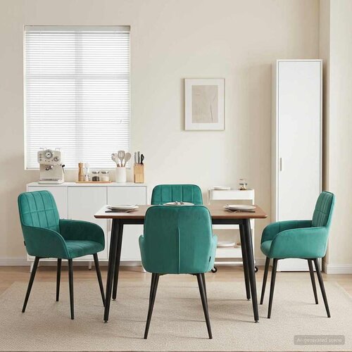  Trpezarijske stolice 4 pcs Bar&scaron;un Tirkizna 57 x 50 x 85 cm Cijene