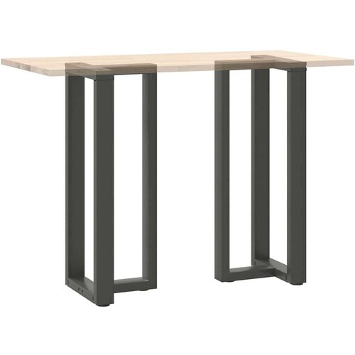  Noge barski stol T-oblika 2kom antracit 50x35x(100-101)cm čelik Slike