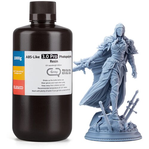 Elegoo ABS-Like 3.0 PRO Resin 1,000g Grey Cene