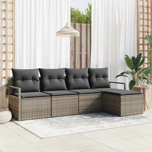  Set sofe 5 pcs Siva poliratan Cene