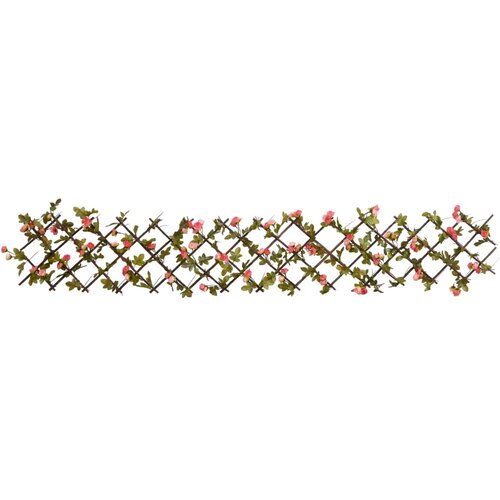  Pro&amp;scaron;iriva re&amp;scaron;etka od umjetnog br&amp;scaron;ljana 5 kom roza 180 x 20 cm Slike