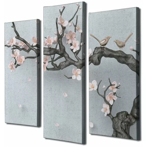 Wallity Slike u setu od 3 komada 20x40 cm Sakura -