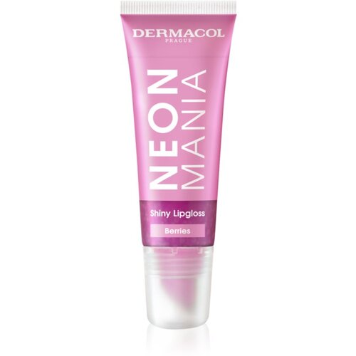 Dermacol Neon Mania sjajilo za usne u tubi nijansa Berries 10 ml Slike