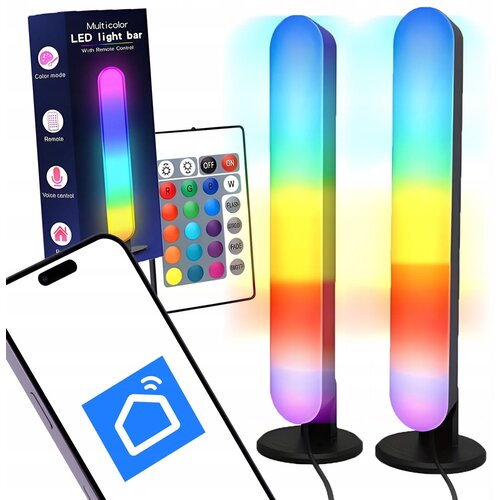  2x SMART LED RGBW dekorativna stolpca 26cm USB TUYA Cene