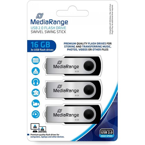 Mediarange ključ 16gb 1/3 mediarange 2.0 Slike