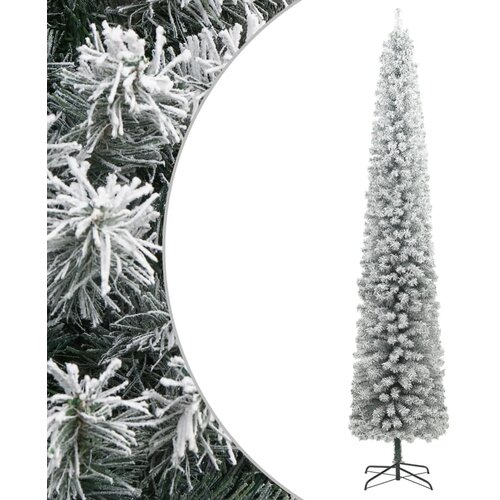  Usko božićno drvce sa stalkom i snijegom 270 cm PVC Cijene