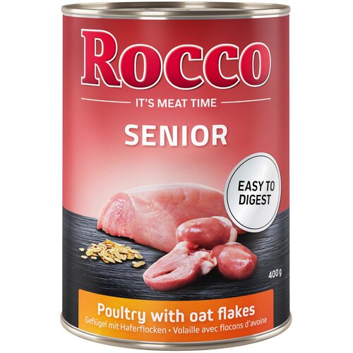 Rocco Senior 6 x 400 g - Perutnina &amp;amp; ovseni kosmiči Slike