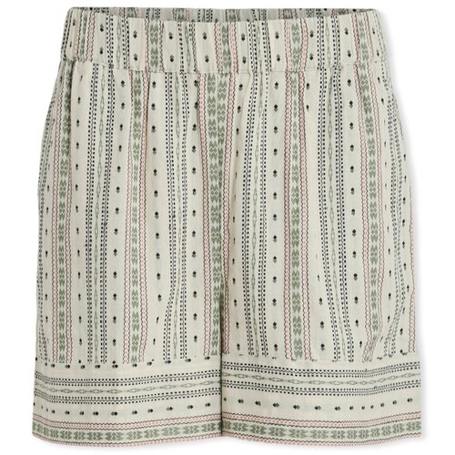 Vila Senso New Shorts - Birch Embroidery Bež Slike