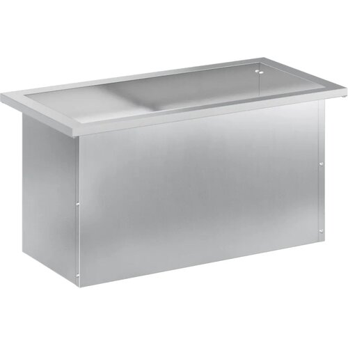 Vrtna posuda za sadnju s LED svjetlom Srebrna 30 x 60 x 30 cm - Pocinčani čelik 30 x 60 x 30 cm 1 Slike
