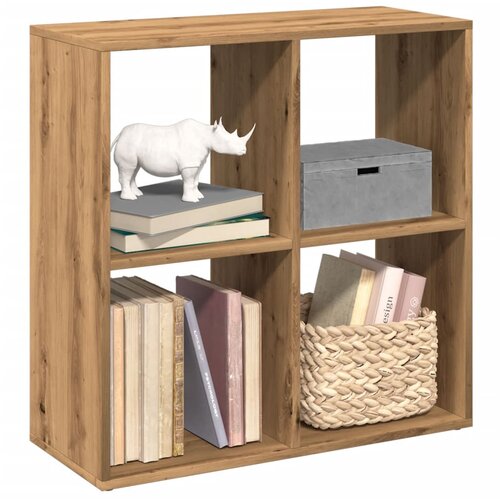 vidaXL Pregrada s knjižno omaro artisan hrast 69,5x29x69,5 cm inž. les Cene