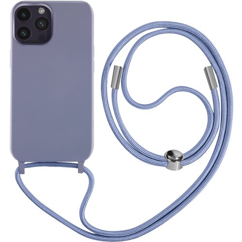 AVIZAR Poltrdi ovitek z vrvico za iPhone 14 Pro z mehko notranjostjo, ovratnikom - vijolicen, (20640282) Cene