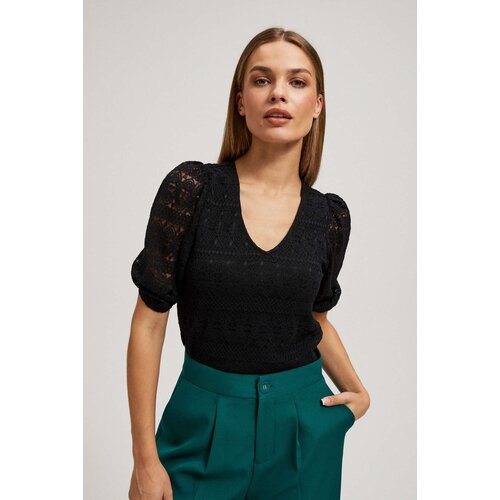 Moodo Lace blouse with puff sleeves Slike