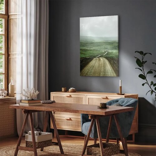  Slika - Road Across the Plains (1 Part) Vertical 80x120 Na talijanskom platnu Slike