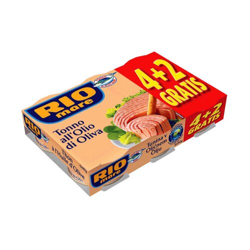 Rio Mare Tuna u maslinovom ulju 4+2 gratis 80g Slike