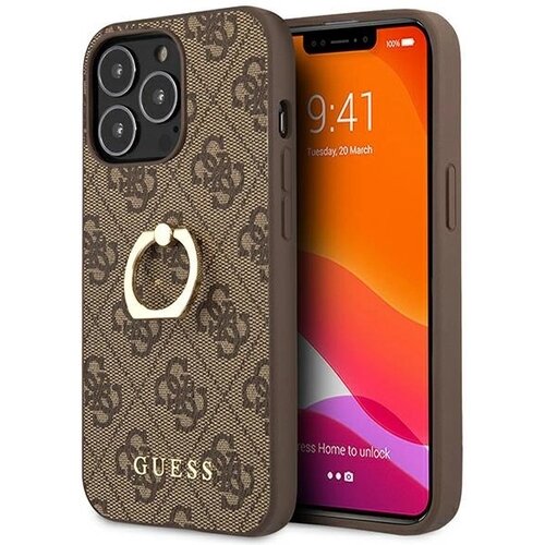 Guess OVITEK GUHCP13L4GMRBR ZA IPHONE 13 PRO / 13 - RJAV 4G S STOJALOM NA OBROČKU, (21834545) Cene